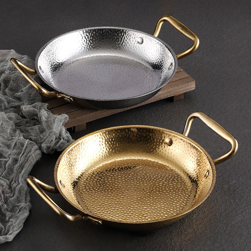 Olla Seca Multiusos, Utensilios Orejas De Oro Plateado 26cm