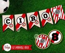 Comprar Kit Imprimible River Plate Texto Editable Cumple Candy Bar