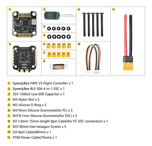 Speedybee F405 V3 Bls 50a 30x30 Fc Y Esc Stack. Dron Fpv Dji