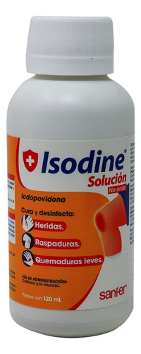 Isodine Solución Antiséptica Tópica Frasco De 120 Ml