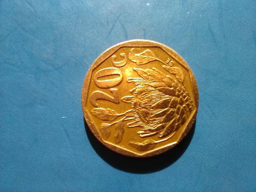 Moneda República De Sudáfrica 20 Centavos Año 1994