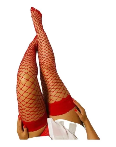 Panty Portaligas Red Brillos Medias Mujer Lenceria Strass