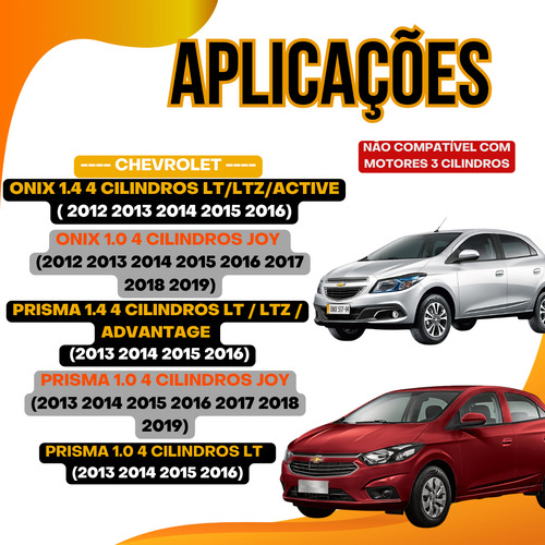 Kit Filtros Onix 1.0 1.4 4 Cilindros 2013 2014 2015 16 17 18