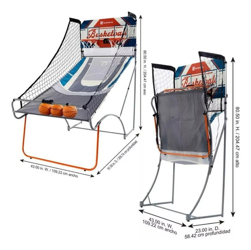 Juego De Mesa Marcador Electronico Doble Canasta Basquetbol