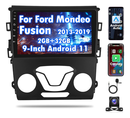 Estéreo De Coche Ford Mondeo Fusion Radio Android 11 2013-19