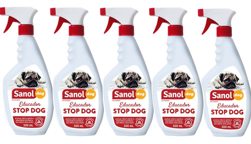 Educador Sanitário Canino Xixi Não Stop Dog Stop Xixi 5 Unid