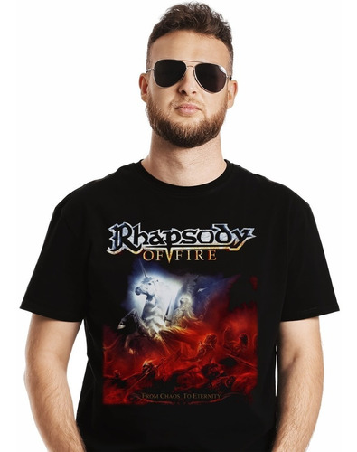 Polera Rhapsody Of Fire From Chaos To Eternity Metal Impresi