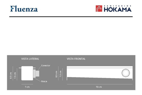 Imagen 4 de 10 de Rejilla Lineal Ducha 70 Acero Inoxidable Desague Horizontal