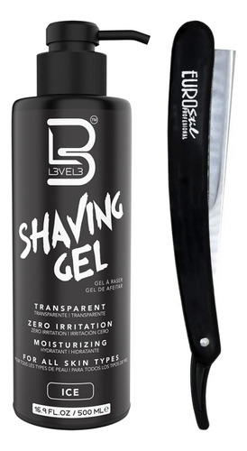 Eurostil Navaja De Afeitar 00698+ Level 3 Gel De Afeitar Ice