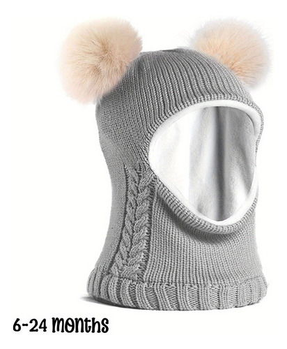 Conjunto De Gorro Y Bufanda De Invierno For Bebés Y Niños,