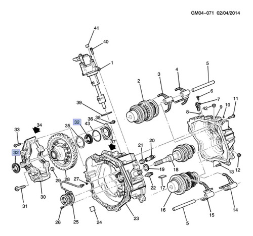 Reten Delantero Transmision Sonic Rs 1.4 Turbo Luj 14/16 4c.