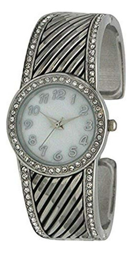 Reloj Pulsera/cuff De Estilo Western Para Mujer Con Diseño D