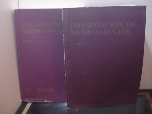 Adp Informacion De Medicamentos Usp Di ( 2 Tomos )/ 1989