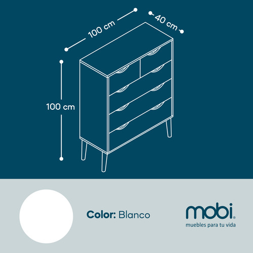 Mobi Bufetera De Madera Modelo Grijalva Con Cajones
