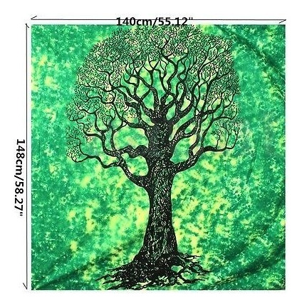 Árbol De La Vida Indio Mandala Hippie Tapiz Colgante Tapiz D