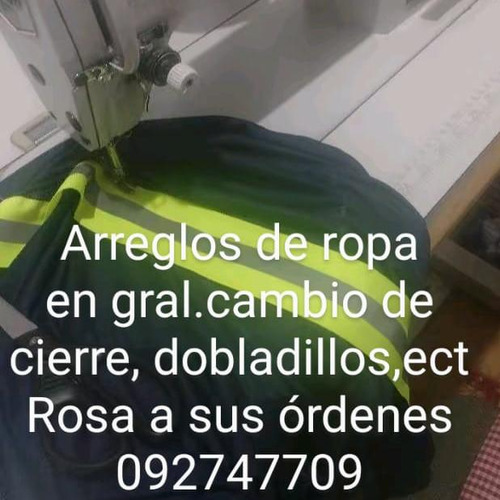 Costurera, Arreglos, Transformaciones De Ropa En Gral, 