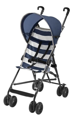 Carrinho estilo guarda chuva Multikids Baby Navy azul com chassi de cor preto