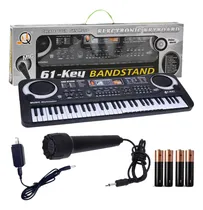 Comprar 61 Teclado Piano Digital 61 Teclados Piano Para Niños Con Micrófono,teclados Musicales Para Niñas Niños,color Nergo