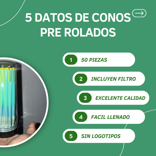 Set Grinder + 50 Conos Papel Rellena Forja Pre Rolado Molino Dorado Kit Forjar
