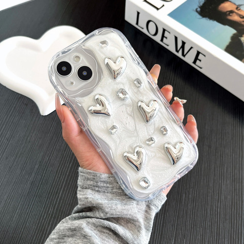 Funda Para iPhone Uso Rudo Preciosa 3d Con Forma De Corazón