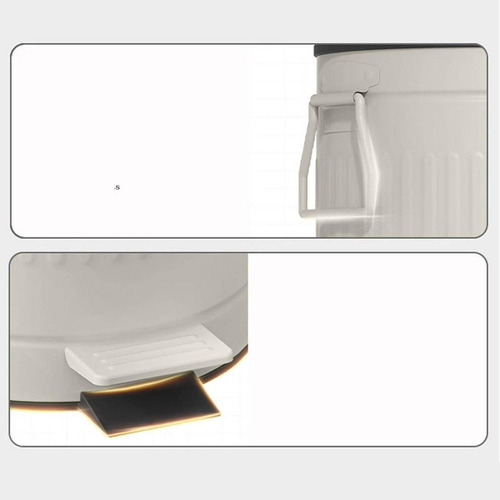 Pase De Metal De Basurero Con Cubo Interno 31.5cmx42cm