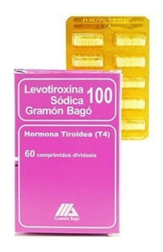 Levotiroxina Gramon Bago 100 Mcg X 60 Comprimidos T4
