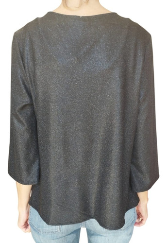 Saco Chaqueta Tolera Torera Spolverino Noche Fiesta Mujer Negro Xxl