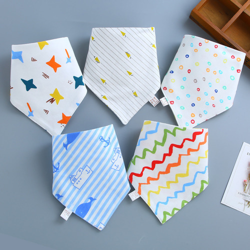 Juego De Baberos Baby Triangle, Algodón, Estilo Princesa, Pa