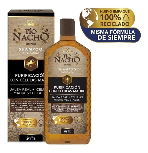 Shampoo Tío Nacho Purificación Células M - mL a $79