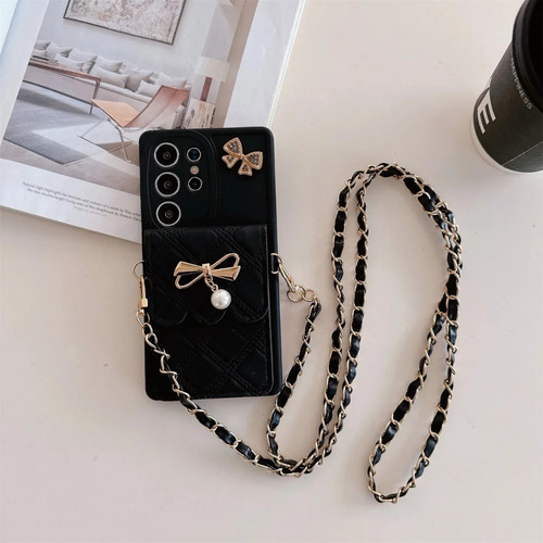 Funda De Teléfono Tipo Billetera Con Tarjetero Cruzado Para
