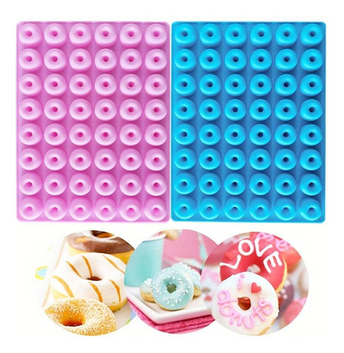 Y Molde Silicon 48 Mini Donas Aros - Chocolates Gomitas