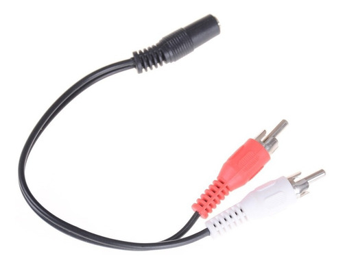 Imagen 1 de 1 de Auxiliar Jack 3.5 Mm Hembra A 2 Rca Macho