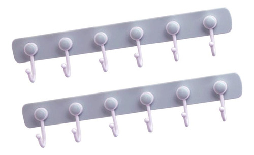 2pcs Gancho Autoadhesivo Rack Coat Suspensión De Armario En