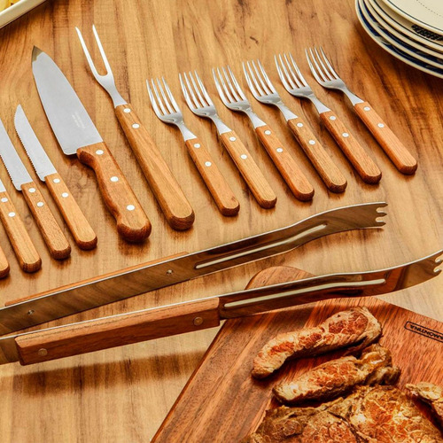 Juego Para Asado Tramontina Churrasco Dinamyc 15 Pzs
