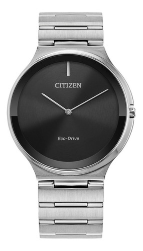 Reloj Citizen Stiletto Ar3110-52e Unisex Original Color De La Correa Plateado Color Del Bisel Plateado Color Del Fondo Negro