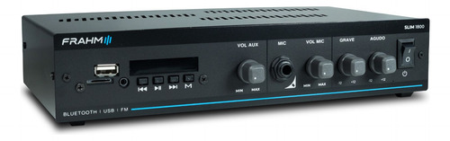 Kit Som Ambiente Slim 1800 Bluetooth Frahm + 6 Arandela Jbl