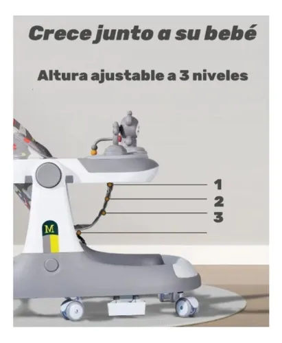 Andadera De Bebé Ajustable Caminadora Multifuncional Unisex