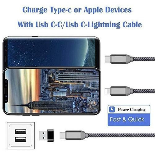Paquete De 2 Adaptadores Usb-c Hembra A Usb Macho, Usb C A U
