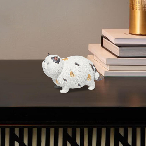 Mini Cerámica Arcilla De Arcilla De Gato Té Figura De