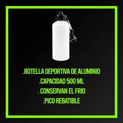 30 Botella Deportiva Aluminio 500ml Sublimable Térmica