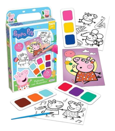 Peppa Pig Pintando Con Acuarelas Tapimovil