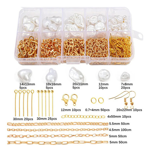 Perlas Barrocas Abs Hechas En Casa Con Agujero Conjunto 2