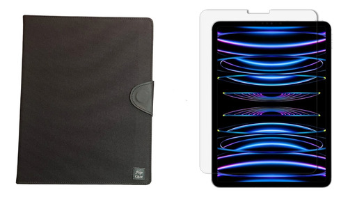 Estuche Agenda + Vidrio Genéricos Para iPad Pro 12.9' 2022