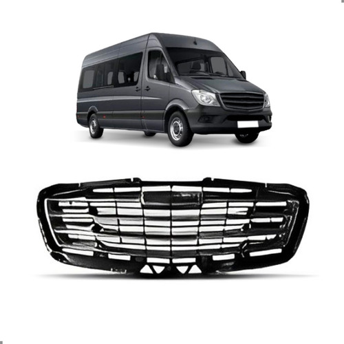 Tela Frontal Radiador Sprinter 2020 21 22 23 24 2025 Cromada