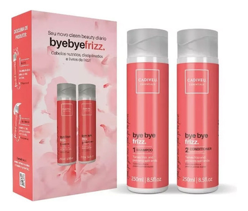 Kit Bye Bye Frizz Cabello Rebelde Y Encrespado Cadiveu 250ml