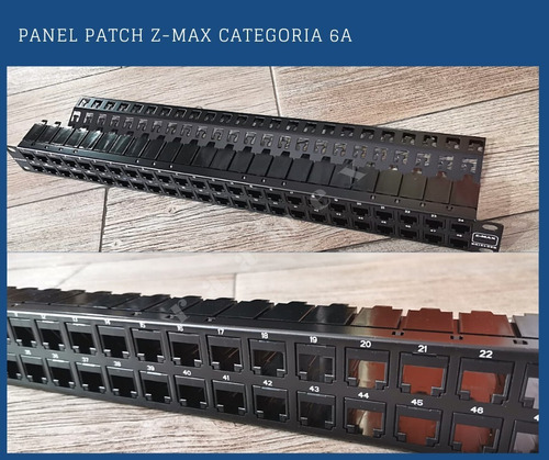 Panel Patch Blindado Siemon Z6-pf-48 6a Utp De 48 Puertos