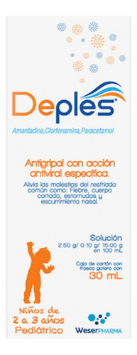 Deples Solución 2,5 G/0,1 G/15 G, 1 Frasco Gotero 30 Ml