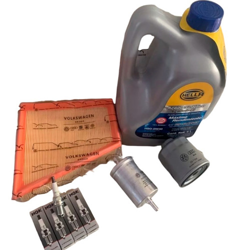 Kit Afinación Vw Gol 2009-2017 Con Aceite Sintetico Hella