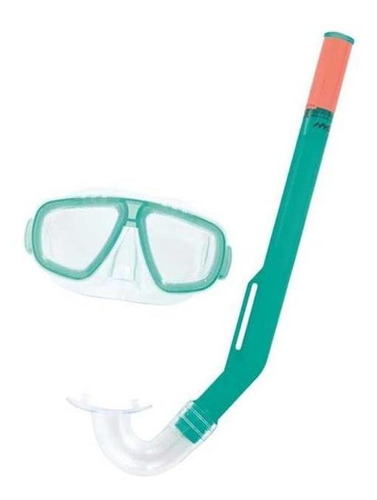 Kit Mergulho Infantil Snorkel Com Mascara Bestway - Verde