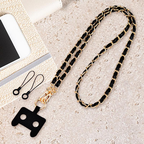 Cordón Para Teléfono, Accesorio De Cadena Para Negro